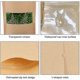 thumbnail image 3 of 50 Pack Kraft Paper Stand Up Pouches with Window, Self-Sealing Zip Lock Bags, 5.5x3.5 Inches, 3 of 3