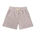 thumbnail image 2 of Gubotare Boy Shorts Boy's Basketball Shorts Youth Boy's Active Athletic Performance Shorts with Pockets Moisture Wicking Shorts for Boys,Light Purple 6-12 Months, 2 of 4