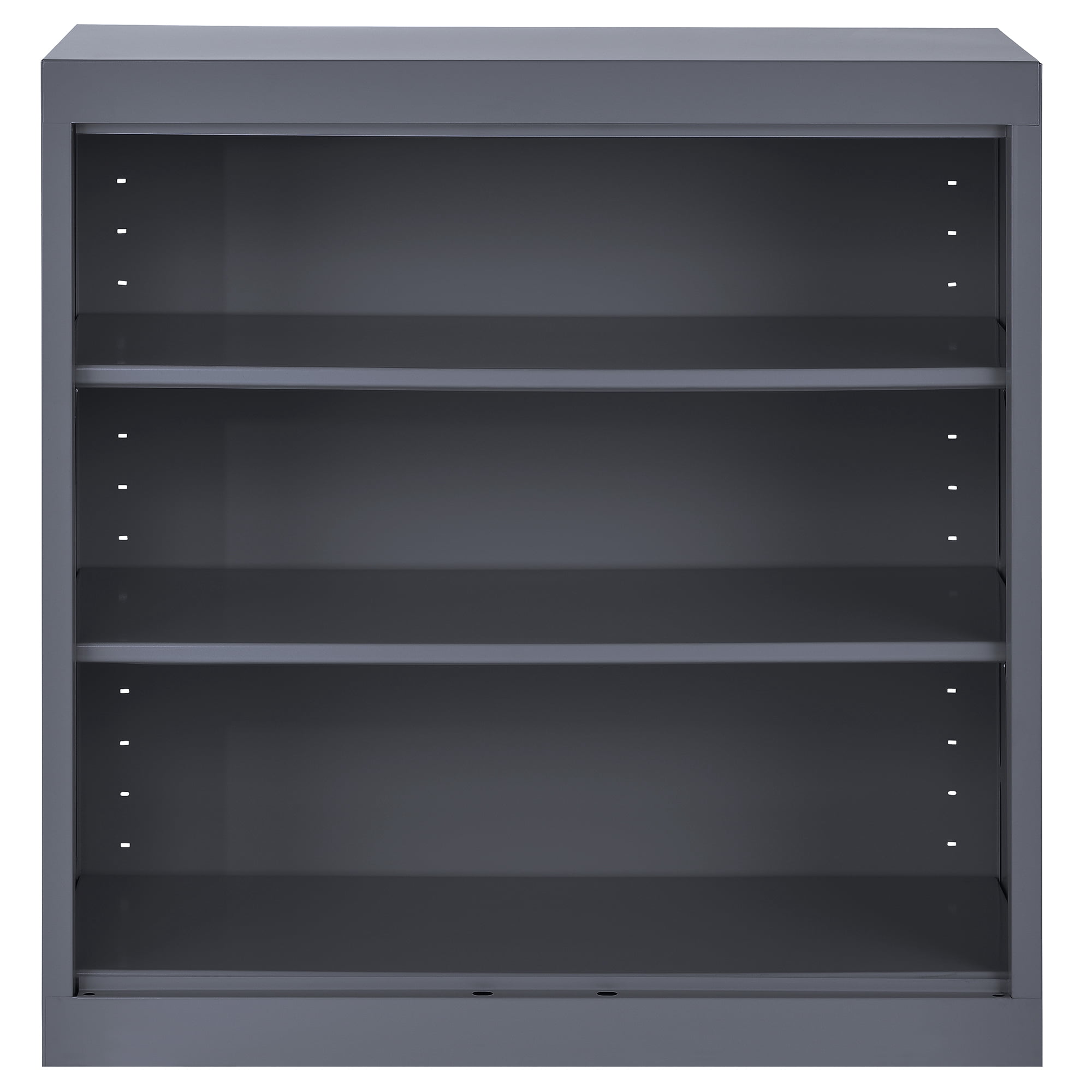 Sandusky Welded Steel Freestanding Bookcase Storage Cabinet, Charcoal