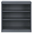 thumbnail image 3 of Sandusky Welded Steel Freestanding Bookcase Storage Cabinet, Charcoal, 3 of 6