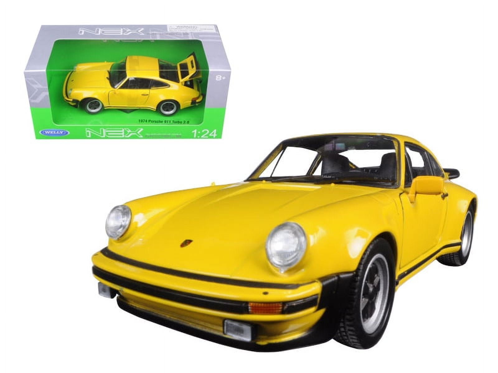 Porsche 918 Spyder Yellow Open Roof 1/24 Diecast Model Car