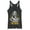 Black Heather, variant on Women's Lion King Savannah Sunset Crew  Racerback Tank Top Black Heather Large