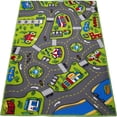 thumbnail image 4 of BESTSKY Large Kids Carpet Playmat Rug 52 x 32 with Non-Slip Backing, City Life Play Mat for Playing with Car Toy, Game Area for Baby Toddler Kid Educational Learn Road Traffic in Bedroom, 4 of 7