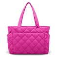 thumbnail image 1 of Bolso de mano Uselike acolchado tipo puffer, ligero, tote 41 x 15 x 31 cm, 1 of 6