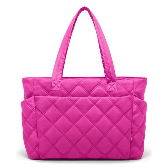 Bolso de mano Uselike acolchado tipo puffer, ligero, tote 41 x 15 x 31 cm