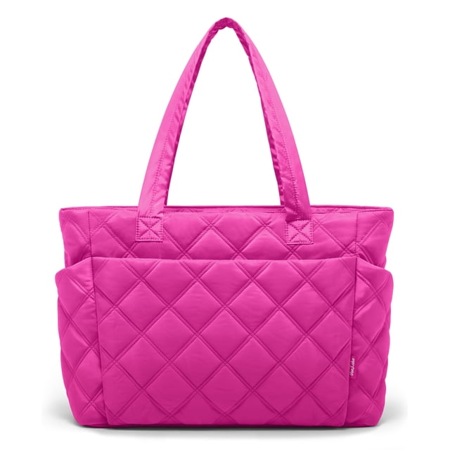 Bolso de mano Uselike acolchado tipo puffer, ligero, tote 41 x 15 x 31 cm