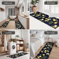 thumbnail image 5 of Yellow Lemon Fruits DarkBlue Pattern Kitchen Rugs Sets Of 3,Kitchen Runner Rugs Non Skid Washable,Decorative Kitchen Floor Mats for Kitchen,Sink,Laundry,17"x30"+ 17"x47" + 17"x59", 5 of 6