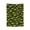 thumbnail image 2 of Tropical Palm Leaves Throw Blanket, Dark Botanical Pattern Design, Soft Lightweight Blanket for Couch Sofa Bed Home Decor 60x50, 2 of 6
