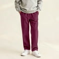thumbnail image 5 of Pants for Boys Boys Thermal Fleece Lined Outdoor Pants With Elastic Waist Winter Trousers for Everyday Casual Outdoor Activities, 5 of 8