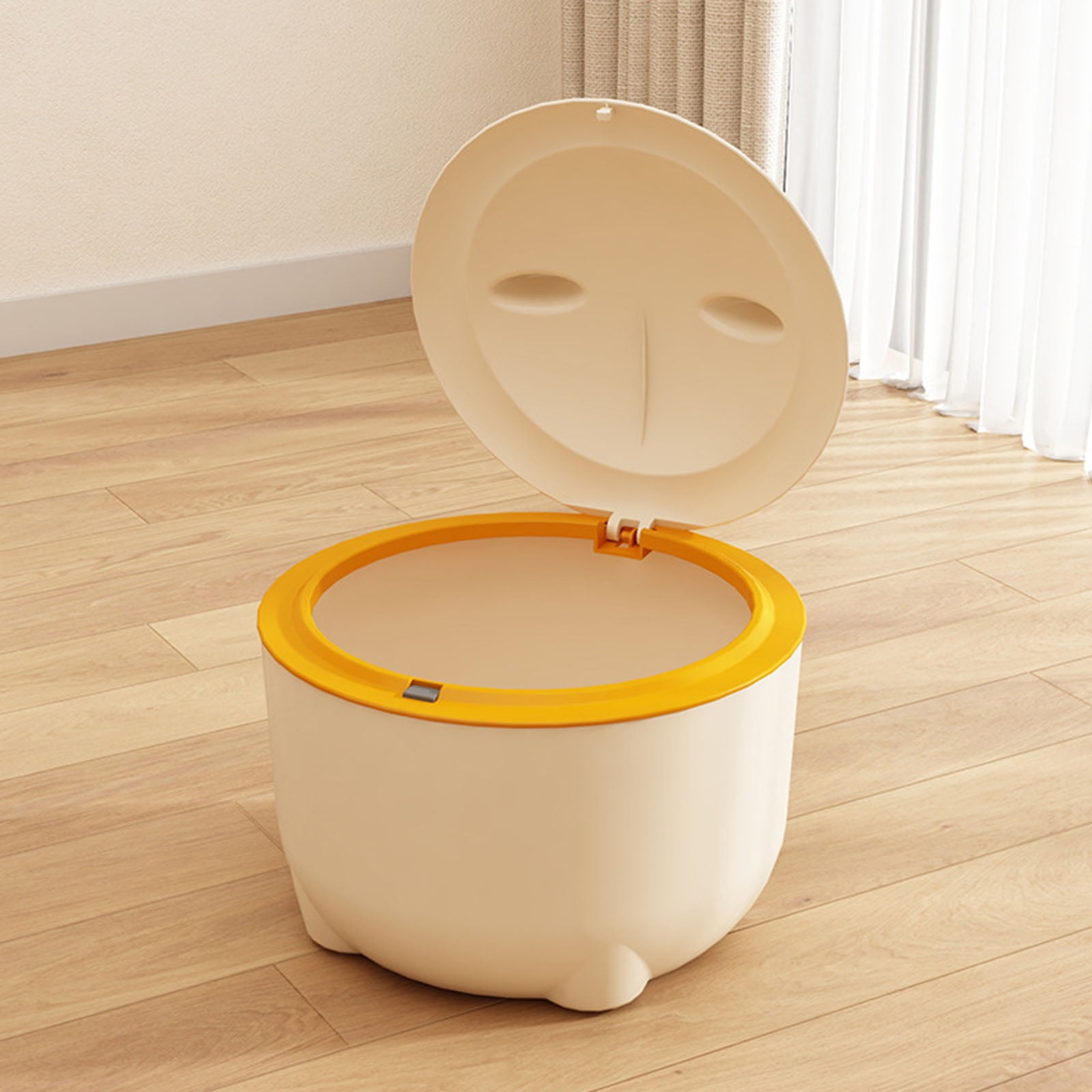Odor Locking Cats Litter Disposal Can with Press Type Lid for Hygienic and Homes Environment Freshed Air Pet Supply