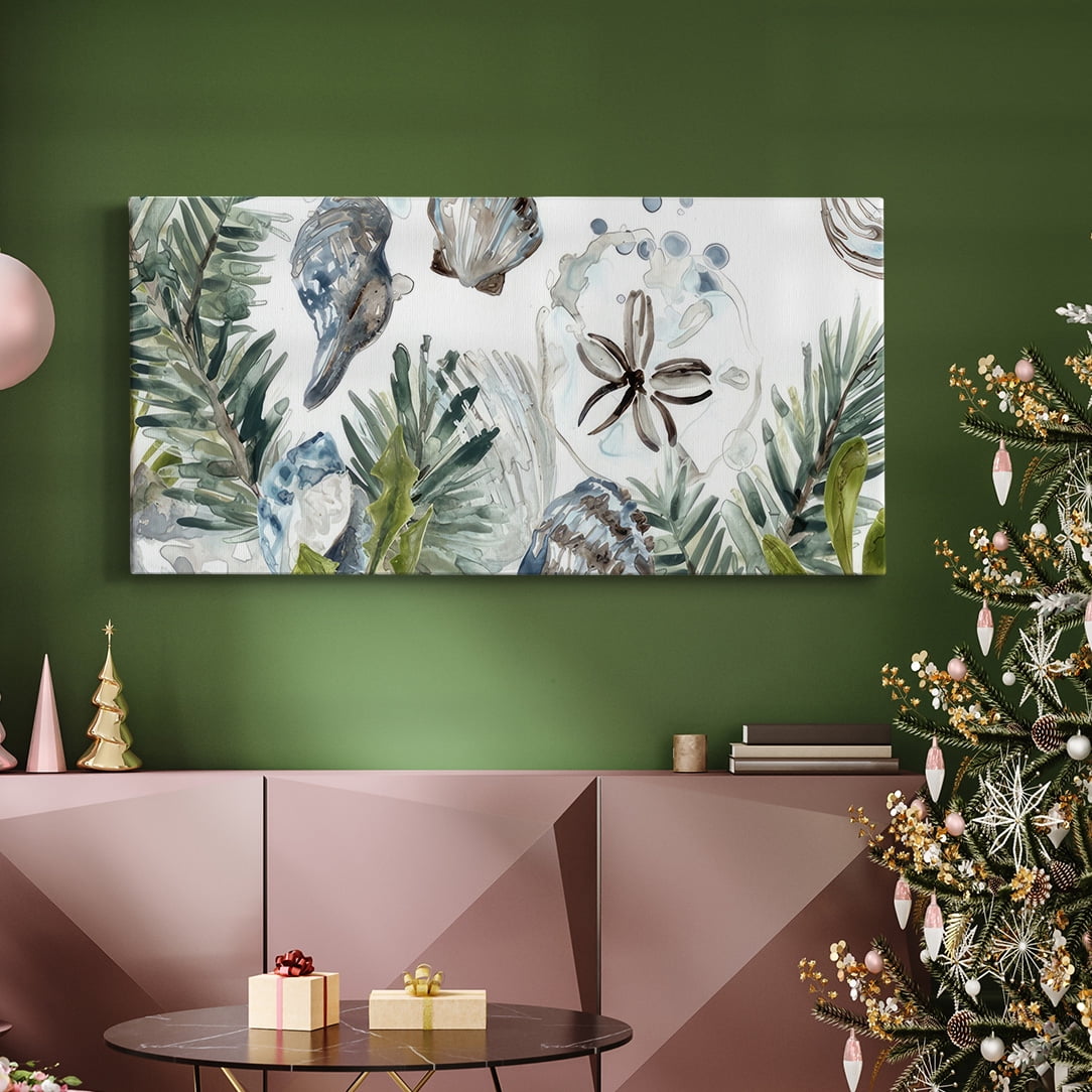 Coastal Christmas Shell Collection D- Gallery Wrapped Canvas