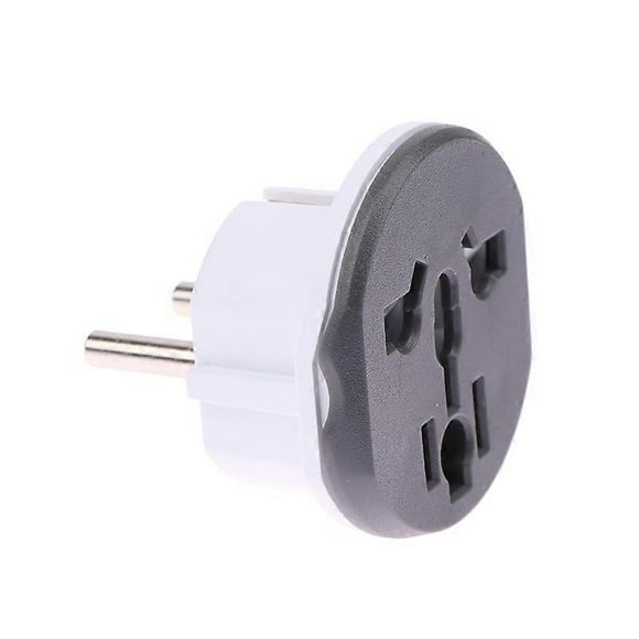 German Standard Conversion Plug FR AU US To EU Euro Korea Universal Travel Adapter Home Plug Adapter 2Pin 48mm