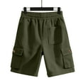 thumbnail image 6 of CYiJun Casual Cargo Shorts for Men Summer Outdoor Fishing Travel Corduroy Shorts with Multi Pocket, 6 of 9