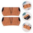 thumbnail image 3 of 2pcs Decorative Eyeglass Case Leather Eyeglass Container Portable Sunglasses Cases, 3 of 8