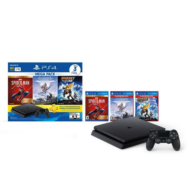 nightmare test Wrinkles Sony PS4 Megapack 15 - Includes 1 TB black PlayStation 4 console +  DualShock 4 wireless controller + 3 Games + 3 Month Subscription to  PlayStation Plus LATAM VERSION - Walmart.com