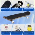 thumbnail image 2 of Complete Skateboards for Beginners,7 Layer Canadian Maple Double Kick Deck,31''Pro Cruiser Skulls Skate Board, 2 of 5