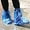 Blue, variant on 10 Pairs Shoe Covers Boot Covers Plastic Disposable Waterproof Shoe Covers for Men and Women Rain Outdoor Indoors Overshoes (Transparent)