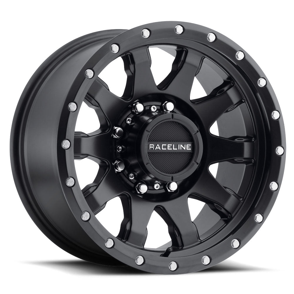 17 Inch Raceline 934b Clutch 17x8 5 8x6 5 0mm Satin Black Wheel Rim Walmart Com Walmart Com