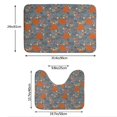 thumbnail image 3 of Yiaed Floral Squirrel Print Bathroom Mat Set 2 Pieces Mat Anti-Skid Pad Ultra Soft and Absorbent Bathroom Bath Mat Contour Bath Rugs for Toilet Base, 3 of 6