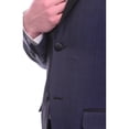 thumbnail image 2 of Unique Slim Fit Midnight Blue Subtle Sheen Wool Tuxedo Suit Satin Peak Lapels, 2 of 5