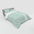 thumbnail image 3 of Ambesonne Tree Bedding Set 3 Pcs, Stars Moon Pastel Colored, Twin, Almond Green White, 3 of 3