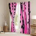 thumbnail image 3 of Homewish Leopard Cheetah Print Curtains Pack of 2 (42x84 Each) for Teen, Modern Fashion Curtains Blackout, Chic Stripes Polkadots Bedroom Curtains, Window Curtains Room Decor, 3 of 6