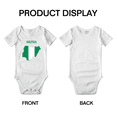 thumbnail image 3 of Nigeria Map Flag Cute Baby Romper (White, 18-24 Months), 3 of 5