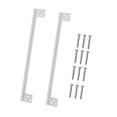 thumbnail image 1 of 2 piezas de placas protectoras de pestillo de puerta de seguridad de puerta fácil de instalar protector de pestillo L 11 pulgadas, 1 of 9