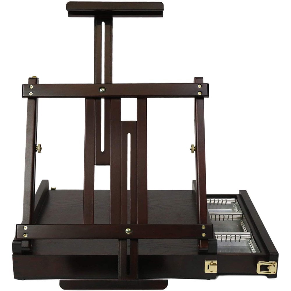 MEEDEN Wooden Table Easel Box with Drawer Adjustable Artist Tabletop