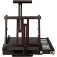 thumbnail image 1 of MEEDEN Wooden Table Easel Box with Drawer - Adjustable Artist Tabletop Easel Box Wood with Storage, Sketchbox &Solid Beech , for Studio or Plein Air - Holds Canvases up to 34" High,Walnut, 1 of 5