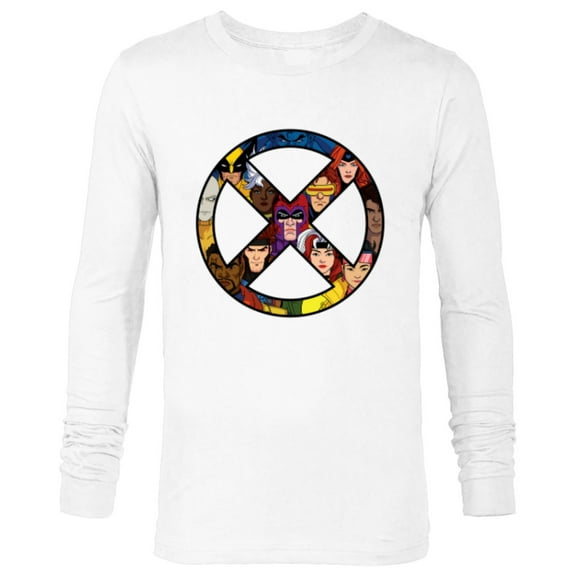 Marvel Studios X-Men ’97 Animated Series X-Circle Logo Team - Long Sleeve T-Shirt for Men - Customized-White