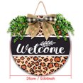 thumbnail image 3 of Kabnic Welcome Sign for Front Door Welcome-Hanging-Leopard--Decoration Welcome Sign Decorative Home Garden, 3 of 9