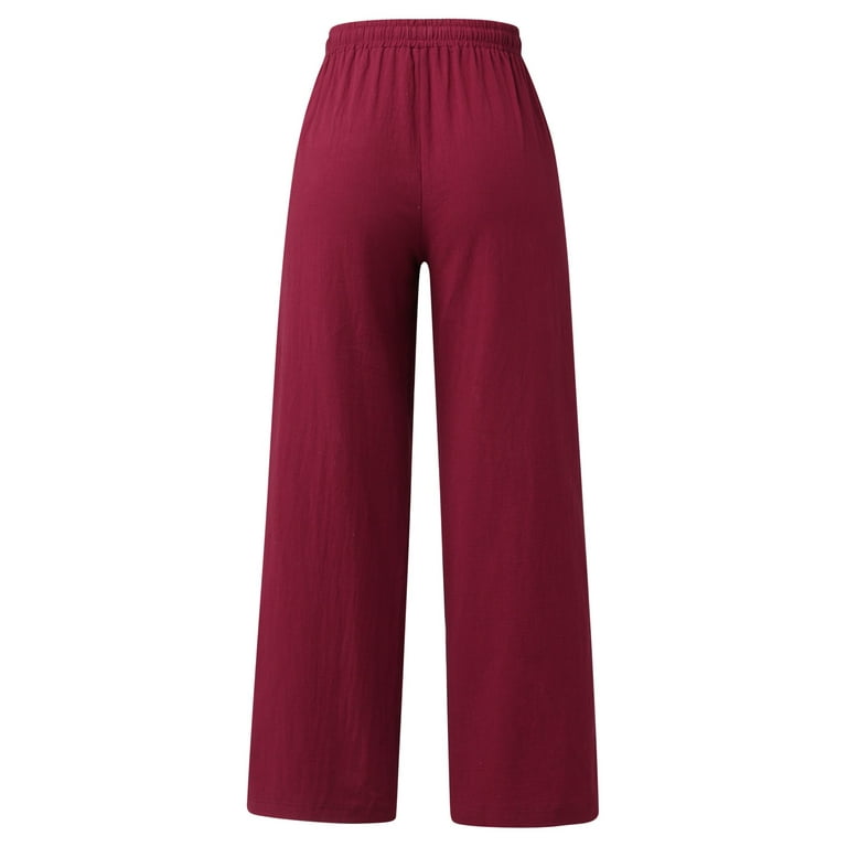 HSMQHJWE Womens Pull On Dress Pants For Work Cotton Pants For
