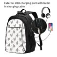 thumbnail image 2 of Balery Funny Chicken Mochila con carga USB para hombre y mujer - Mochila impermeable y antirrobo para laptop con puerto USB para viajes, trabajo, 2 of 7