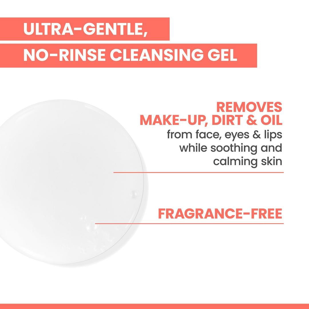 Avene Tolerance Extremely Gentle Cleanser - No-Rinse Cleansing Gel for Face - Soothes and Calms Skin, 6.7 fl oz
