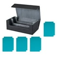 thumbnail image 1 of CAJA DE CARAL CAJA COMEDIBLE Magnética Duración con 4 divisores de cartas Negro Gris con Azul, 1 of 8