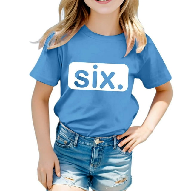 Chemises pour Adolescentes Filles Manches Courtes Imprimés T-Shirt Tendance Fans Cadeau Hauts