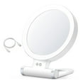 thumbnail image 1 of Hyasfey LED Lighted Makeup Mirror 5/10/20/30X Magnifying Double-sided Cosmetic Mirror with Light USB Rechargeable Adjustable Brightness Portable Travel Vanity Mirror, 1 of 8