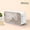 White, variant on Compact Pink Mini Wireless Speaker with Alarm Clock, FM Radio & LED Mirror Display, Support TF Card, Adjustable Brightness & Volume, Ideal Easter & Birthday Gift