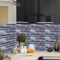 thumbnail image 1 of 12Pcs Self-Adhesive Peel And Stick Tile Backsplash Stickers, Sticker Waterproof PVC Floor Wall Sticker Decal Kitchen Accessories, 1 of 8