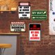 thumbnail image 4 of Señal Advertencia Metal Retro Letrero Pintura Hierro Rectangular 30x40cm 6 Uds., 4 of 9