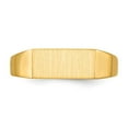 thumbnail image 4 of 14k 12.0x5.5mm Rectangle Closed Back Signet Ring RS401, 4 of 6