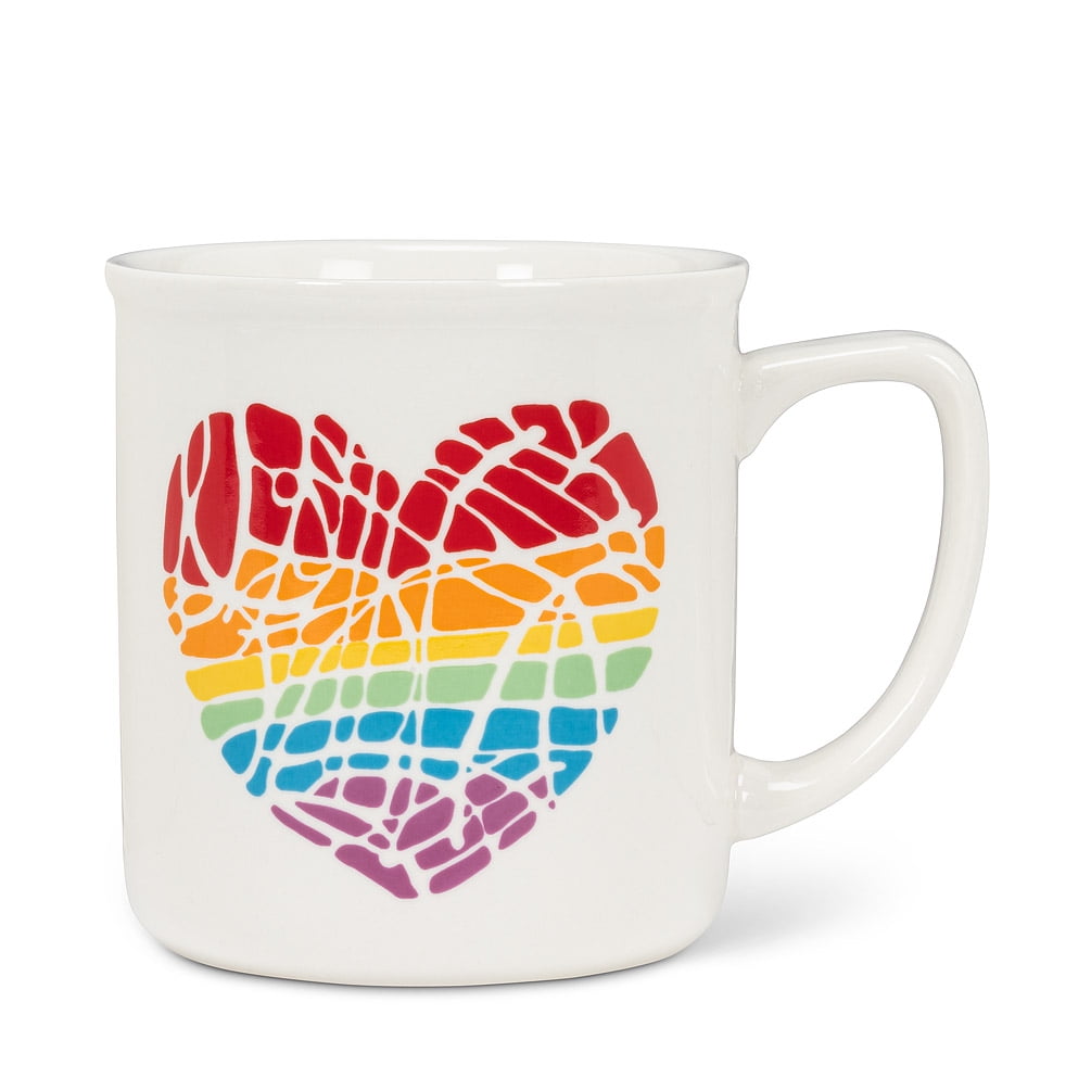 Set of 12 Rainbow Heart Mug