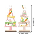 thumbnail image 4 of Jkkant Wooden Easter Decorations, Desktop Holiday Scene Ornaments, Spring Tabletop Decor for Home, Office, and Festive Atmosphere, 4 of 5