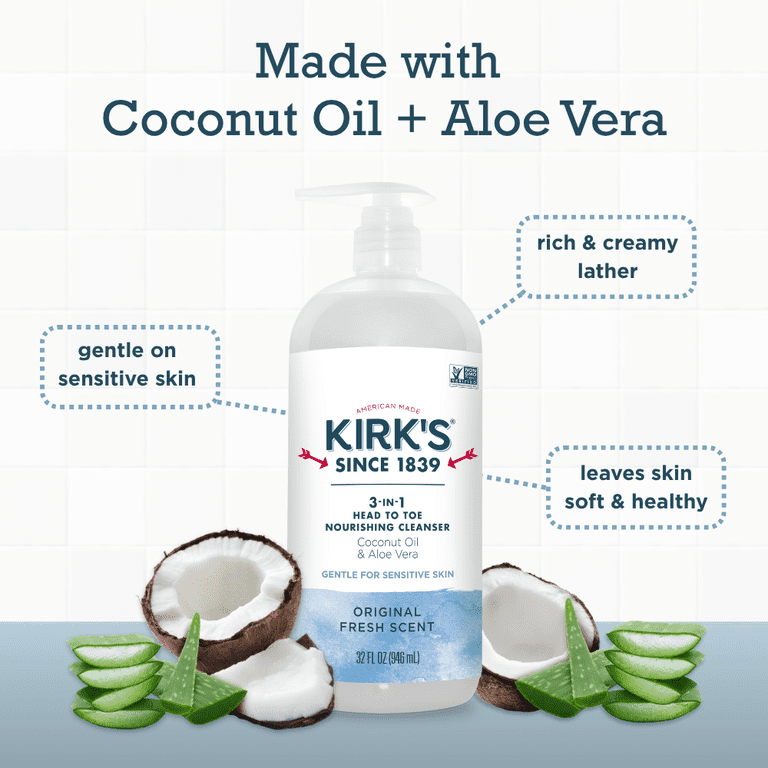 Kirk's 3-in-1 Nourishing Cleanser, Coconut Oil & Aloe photo 4