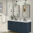 thumbnail image 4 of Logmey 8 in. Widespread Double Handle Bathroom Faucet with Pop Up Drainer in Matte Black, 4 of 9