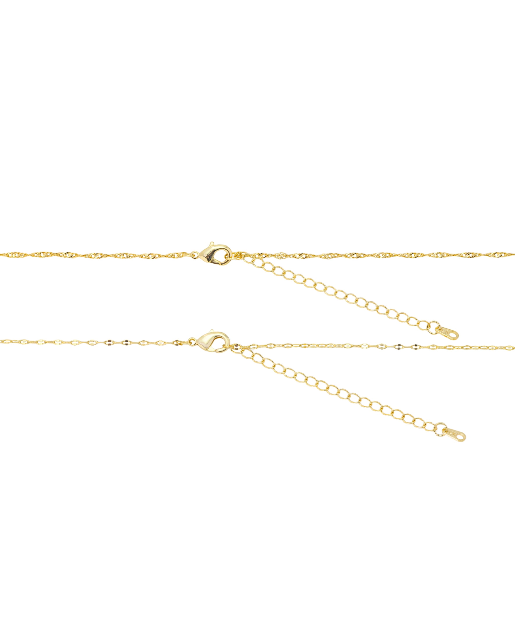 Believe by Brilliance Women's 14Kt Gold Flash Plated Initial W Slider Charm and Cubic Zirconia Charm Layered Necklace and Stud Earring Set, 16+2"/18+2"