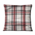 thumbnail image 3 of Designart "Paisley Plaid with Rustic Charm" Plaid Printed Throw Pillow, 3 of 5