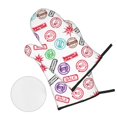 thumbnail image 2 of Oven Mitts and Pot Holders 4 Piece, hilarious Postmark Pattern High Heat Slip Resistant Oven Mitt and Trivets Set Kitchen Oven Glove Pot Holders for Cooking Baking Grilling, 2 of 7