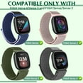 thumbnail image 5 of KBYKO 3 Pack Nylon Bands Compatible with Versa 4/Versa 3/Sense 2/Sense Bands, Soft Adjustable Breathable Strap Replacement Wristband for Women Men, 5 of 7